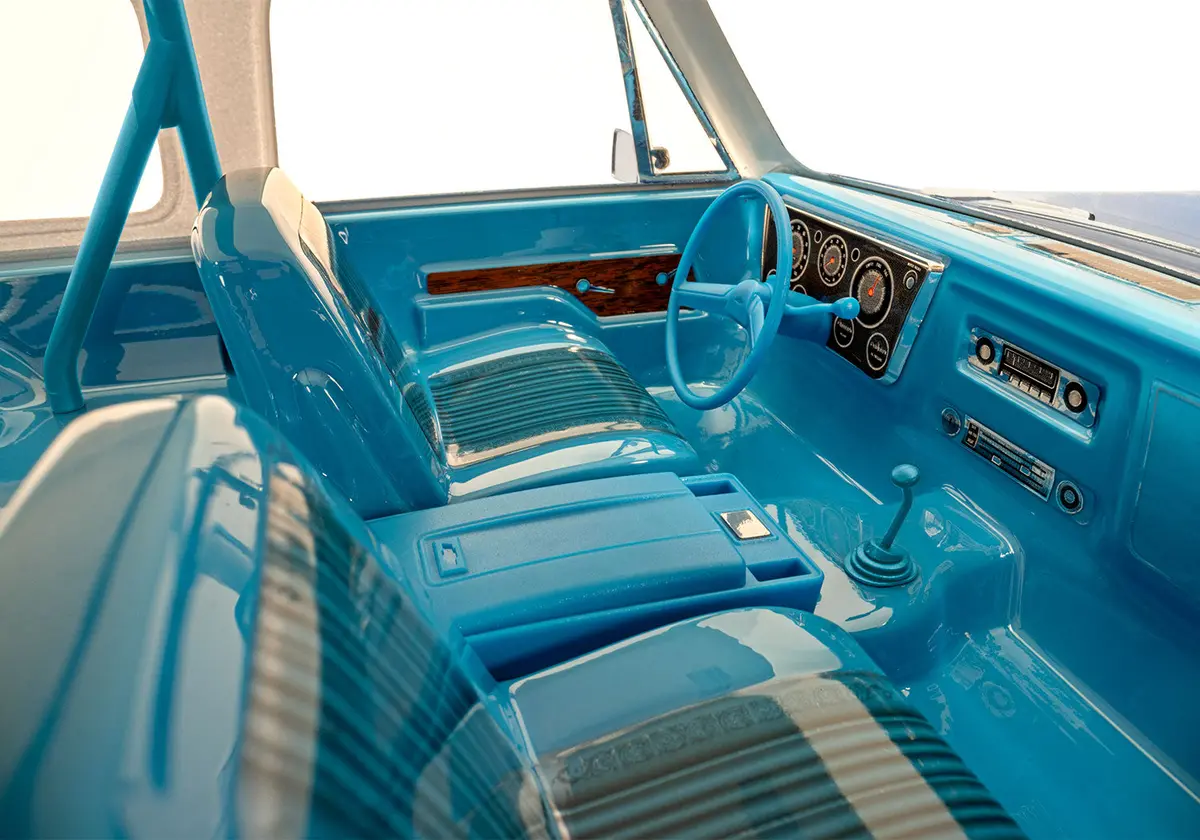 1969-1972 Chevrolet Blazer Body Interior, Blue 1