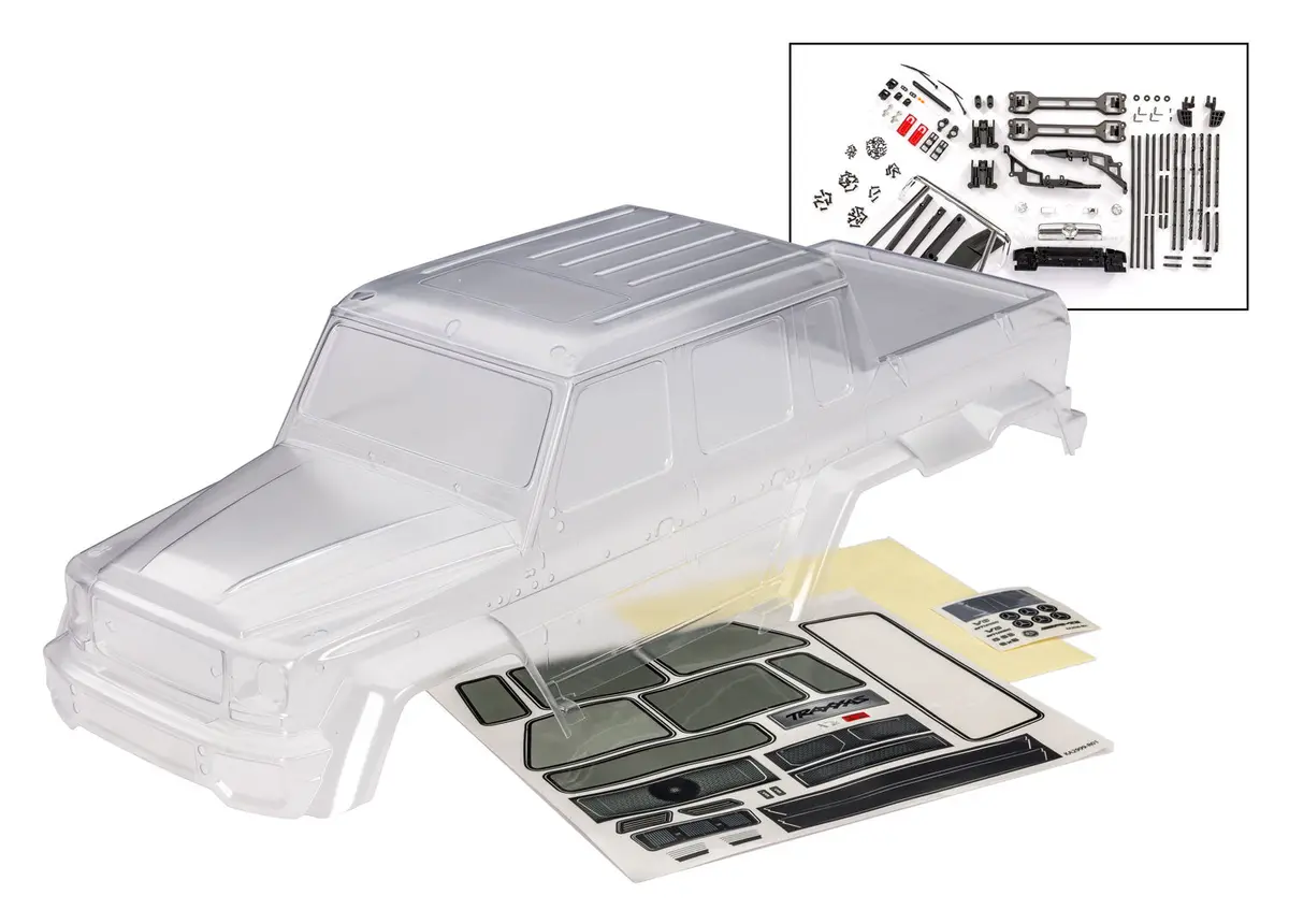 Trx-6 Mercedes-Benz G63 Body, Clear 1