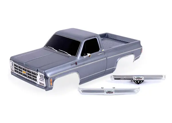 Trx-4/Chevrolet K10 Truck Body, Silver 1