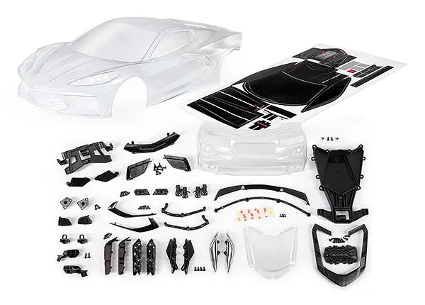 Chevrolet Corvette Stingray Body, Clear/Unpainted 1