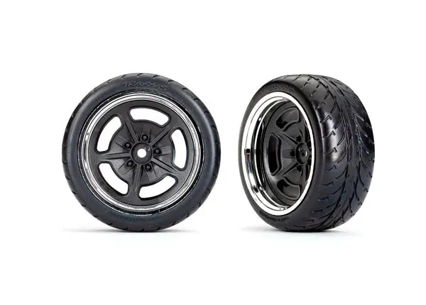 Factory Five Hot Rod 2.1" Response Tires, Rear, Black/Chrome (2) 1