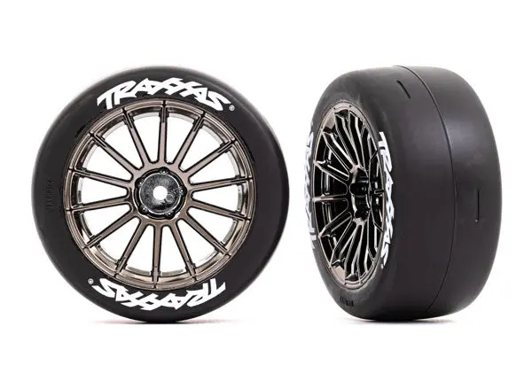 2.0" Tires & Wheels, Black Chrome 1