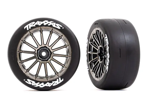 2.0" Tires & Wheels, Black Chrome 1