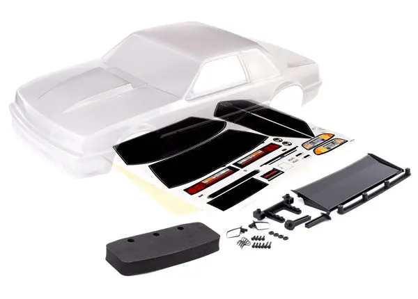 Ford Mustang Fox Body, Clear/Unpainted 1