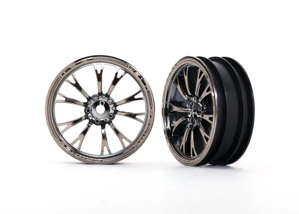 Weld Racing Drag Wheels, Front, Black Chrome (2) 1