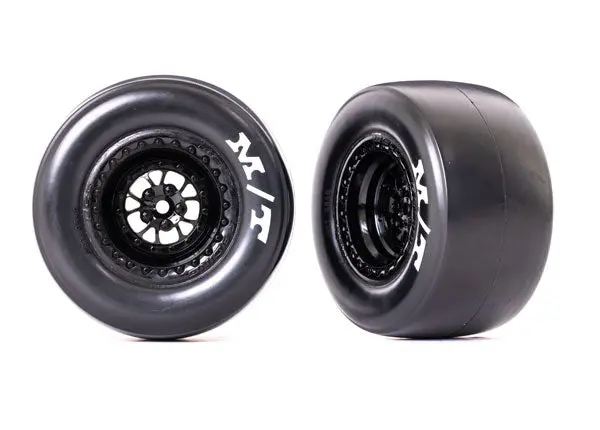 Mickey Thompson Et Rear Drag Tires On Weld Wheels, Sticky Compound, Black (2) 1