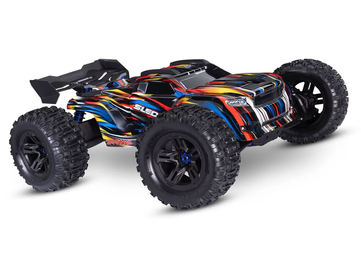 Sledge 1/8 4X4 Monster Truck Rtr, W/ Belted Tires, Blue 1