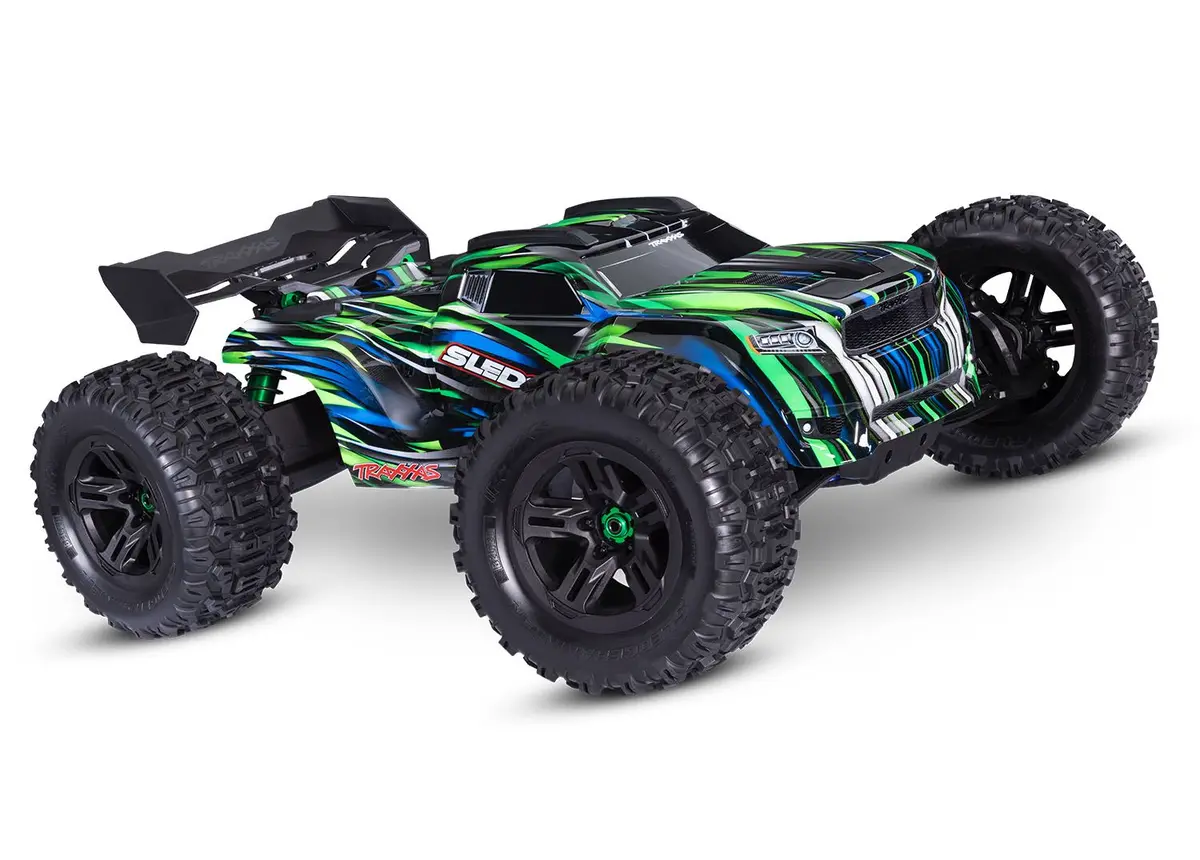 Sledge 1/8 4X4 Monster Truck Rtr, W/ Belted Tires, Green 1
