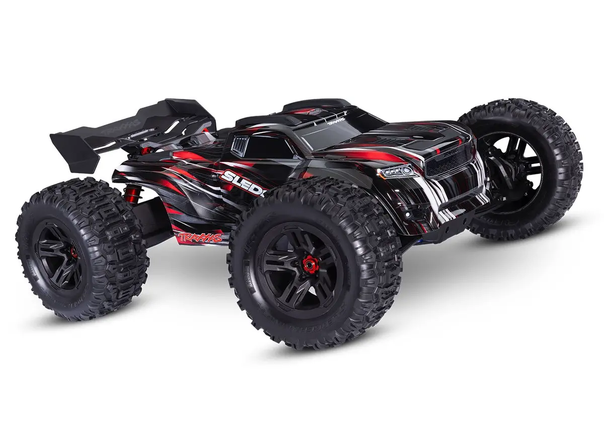 Sledge 1/8 4X4 Monster Truck Rtr, W/ Belted Tires, Red 1