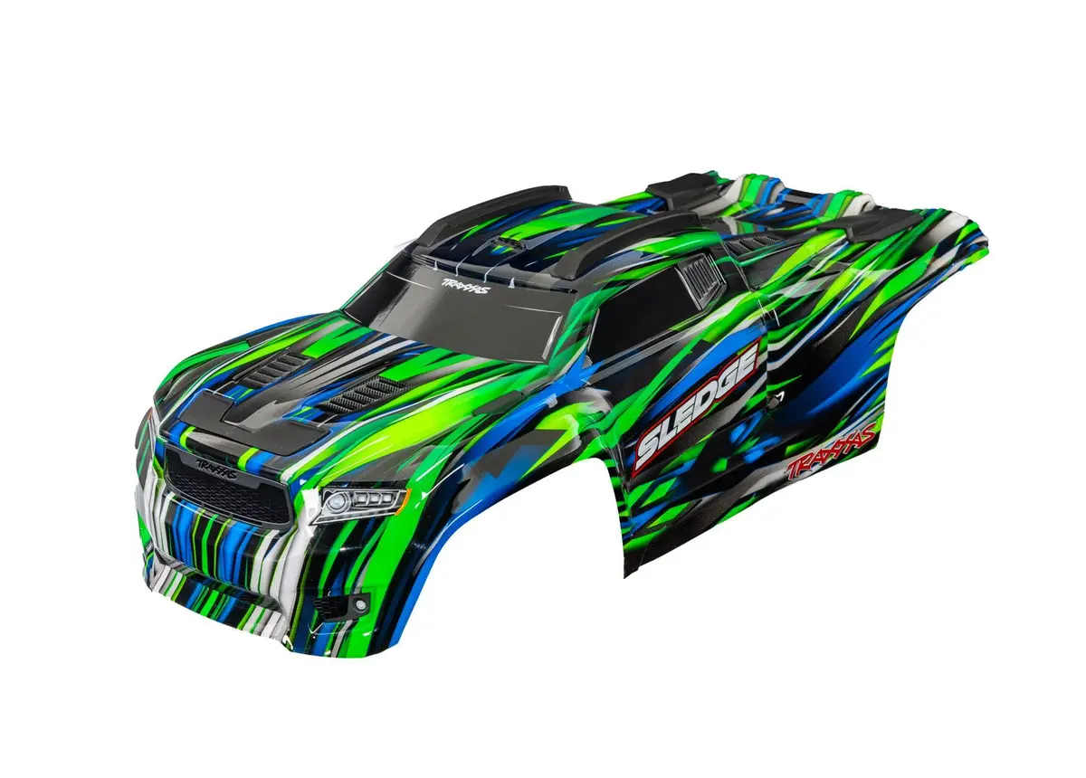 Sledge Body, Complete, Green 1