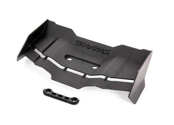 Rear Wing W/ Washer & 4X12mm Screws (2), Black 1