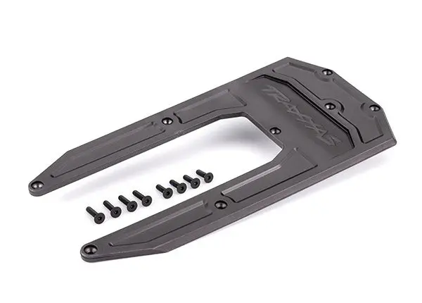 Aluminum Chassis Skidplate, Graphite Gray 1
