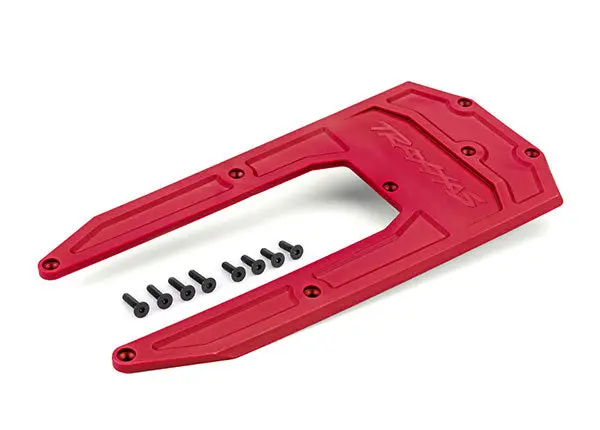 Aluminum Chassis Skidplate, Red 1