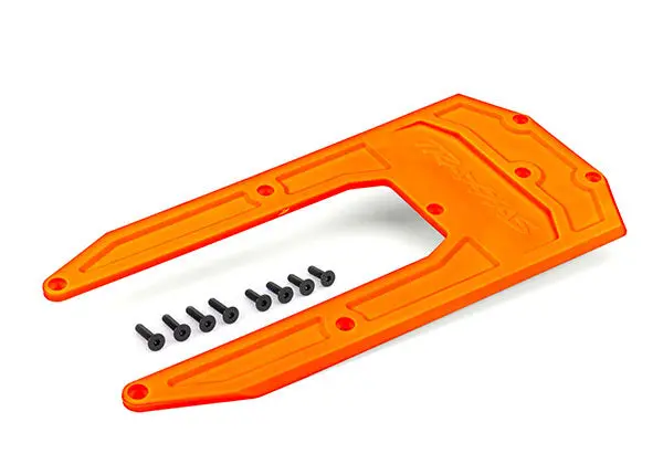 Aluminum Chassis Skidplate, Orange 1