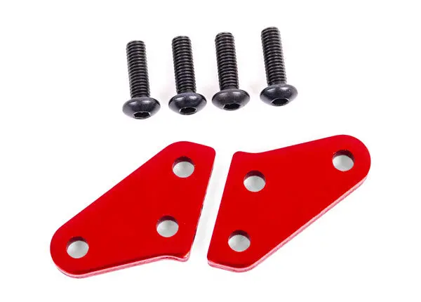 Aluminum Steering Block Arms (2), Red 1