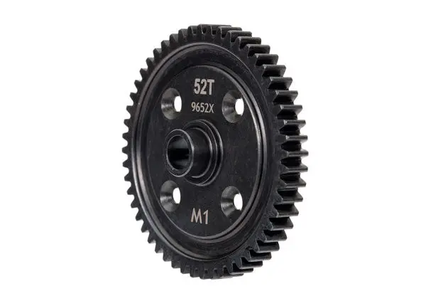 Machined Steel Spur Gear, 1P, 52T 1