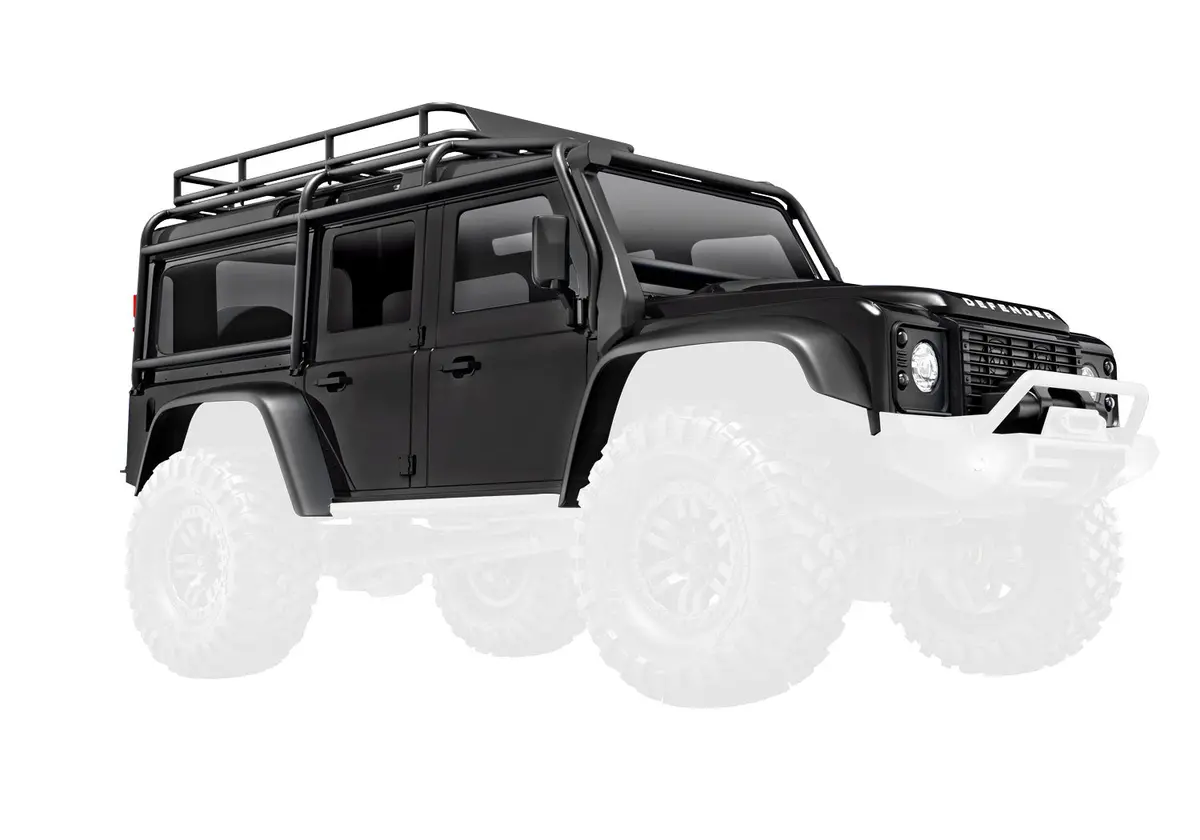 Trx-4M Land Rover Defender Assembled Body, Black 1