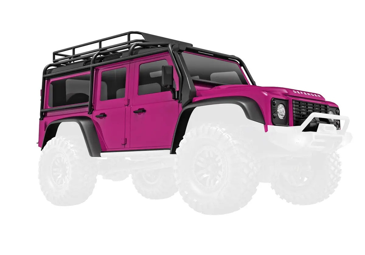 Trx-4M Land Rover Defender Assembled Body, Pink 1