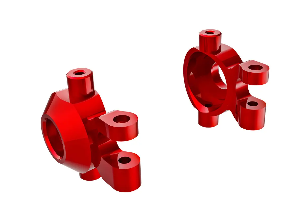 Steering Blocks W/ 2.5X12mm Bcs & 2X6mm Ss, Red 1