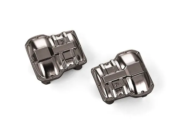 Front/Rear Axle Covers, Black Chrome 1