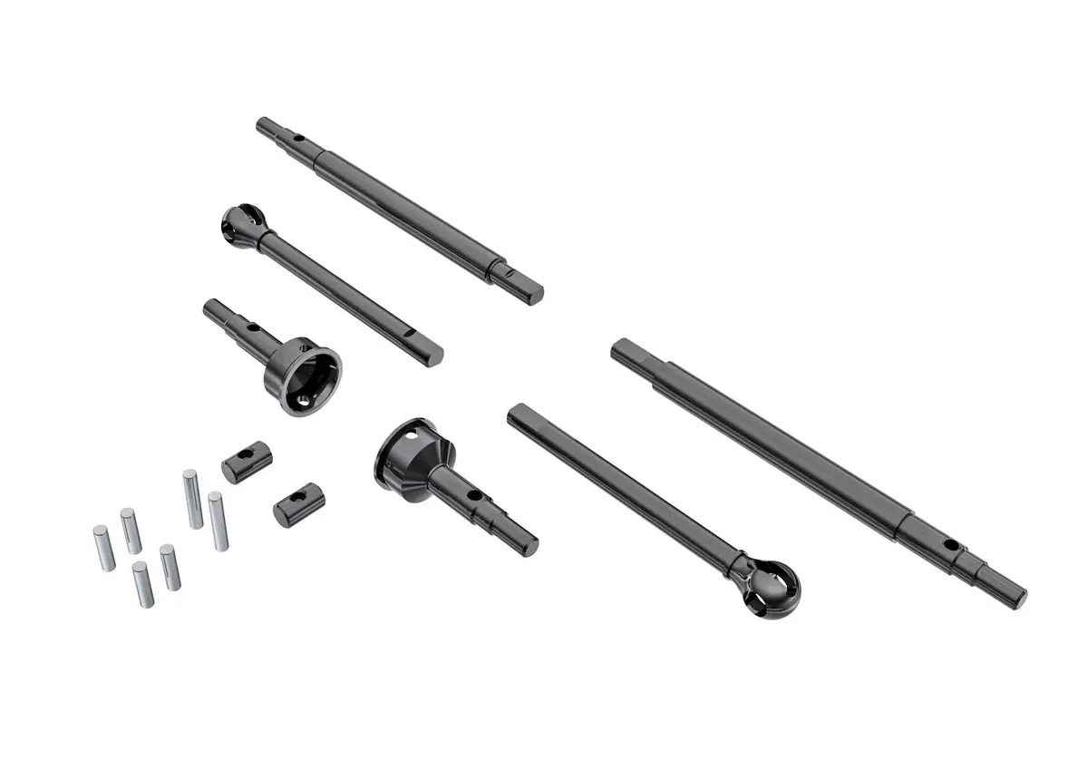 Front & Rear Axle Shafts W/ Front Steel Stub Axles 1