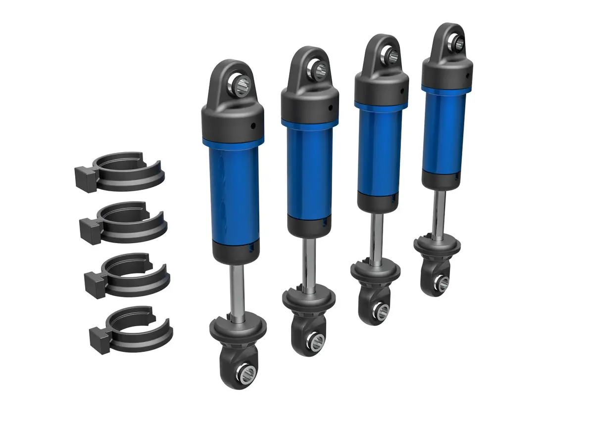 Gtm Aluminum Shocks W/O Springs, Blue 1
