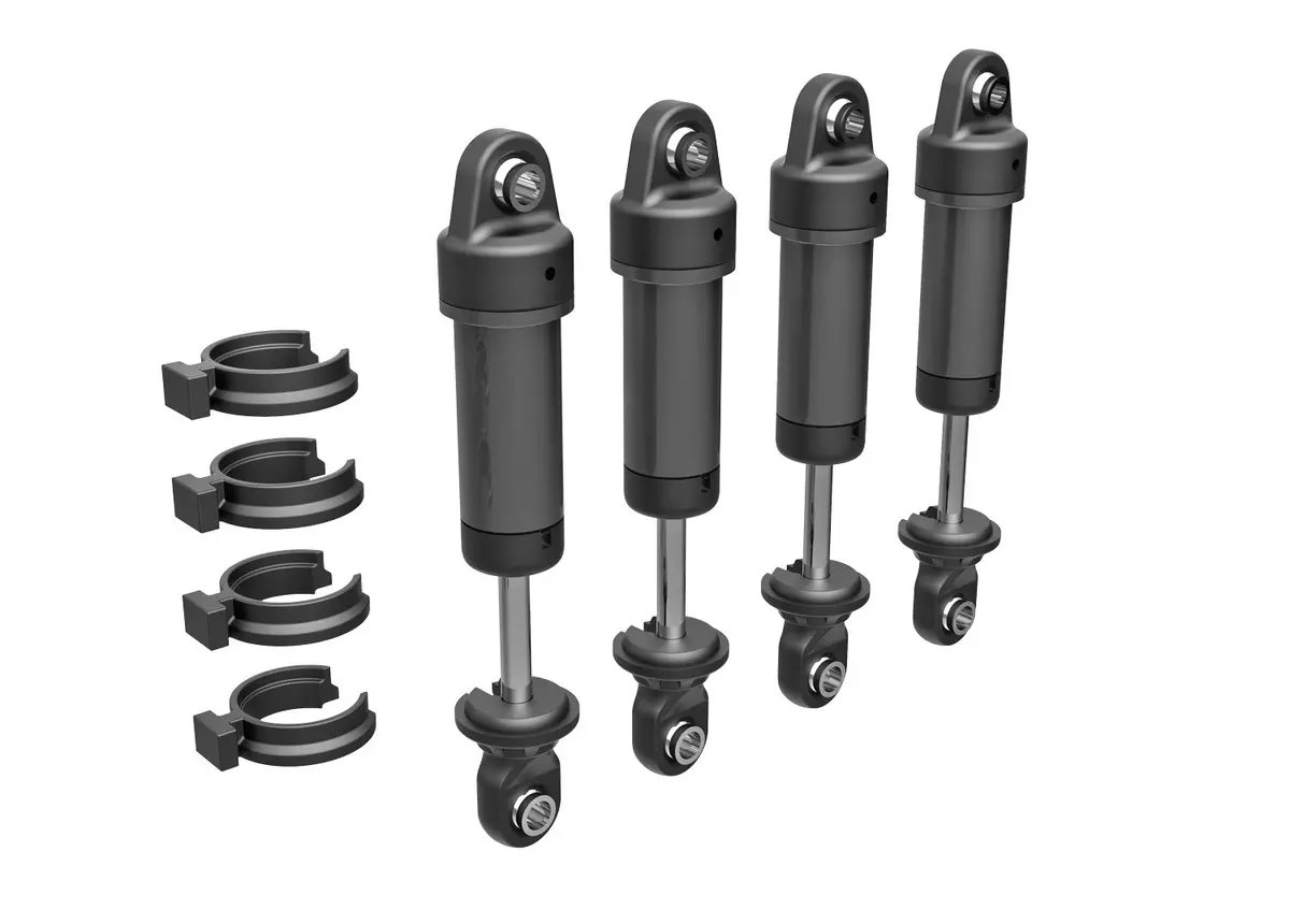 Gtm Aluminum Shocks W/O Springs, Gray 1