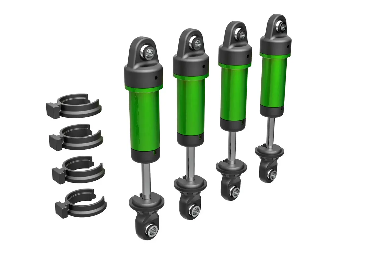 Gtm Aluminum Shocks W/O Springs, Green 1