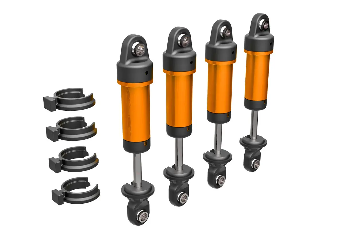 Gtm Aluminum Shocks W/O Springs, Orange 1