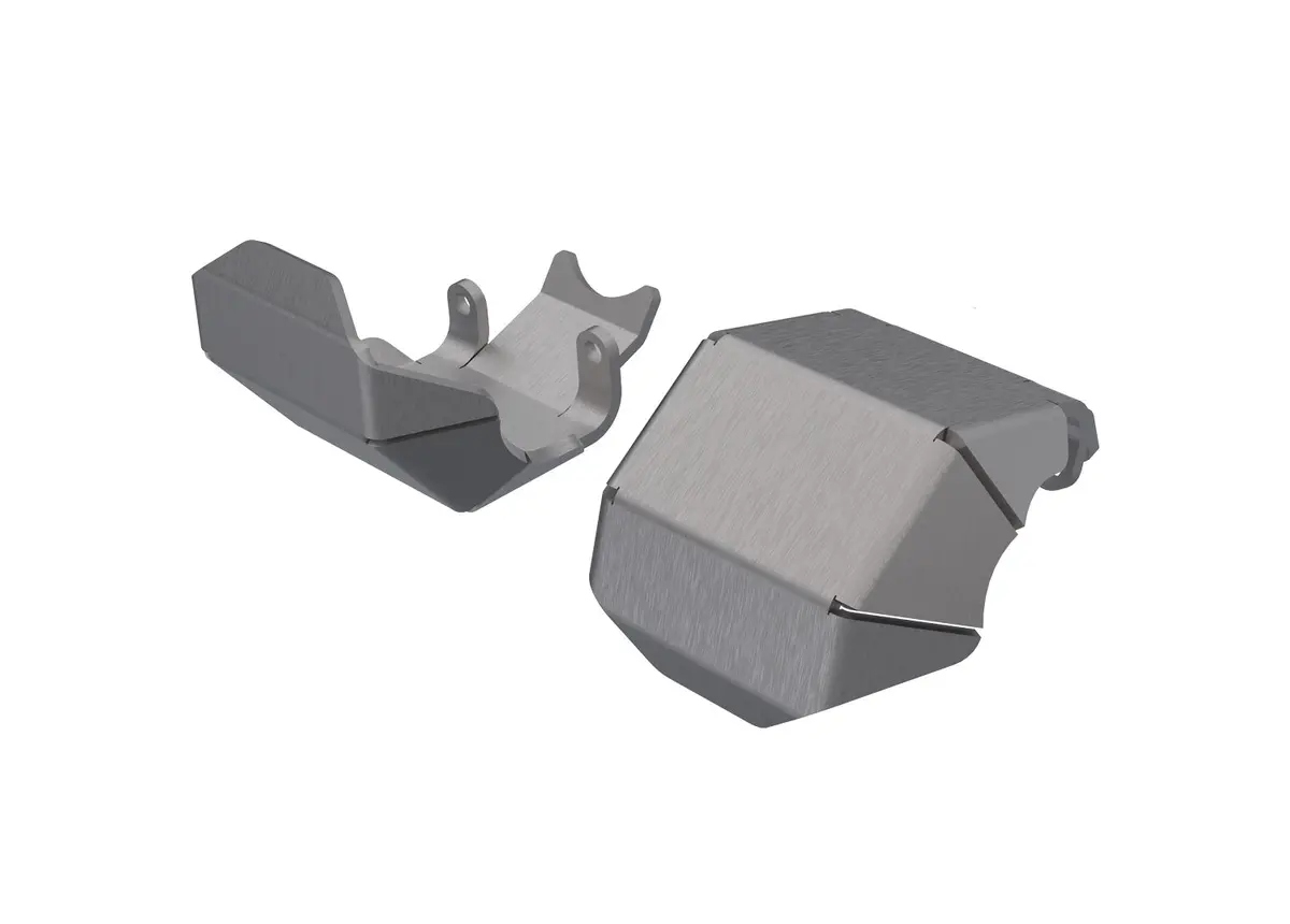 Front & Rear Stainless Steel Skidplate Axle 1