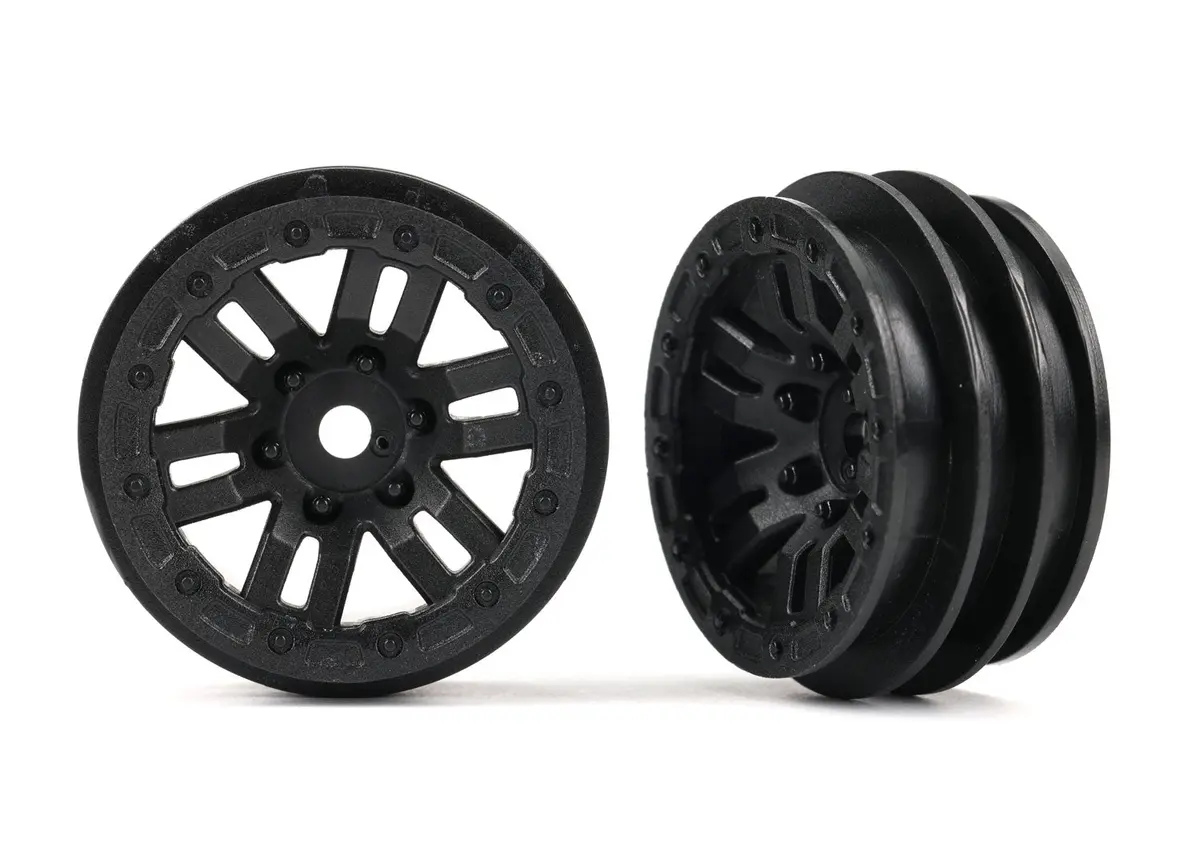 1.0" Wheels, Black 1