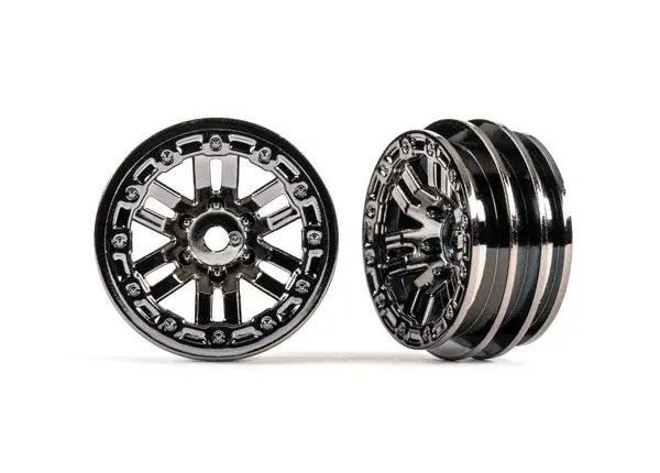 1.0" Wheels, Black Chrome 1