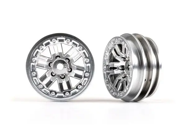 Traxxas Wheels, 1.0" (Satin Chrome) (2) 1