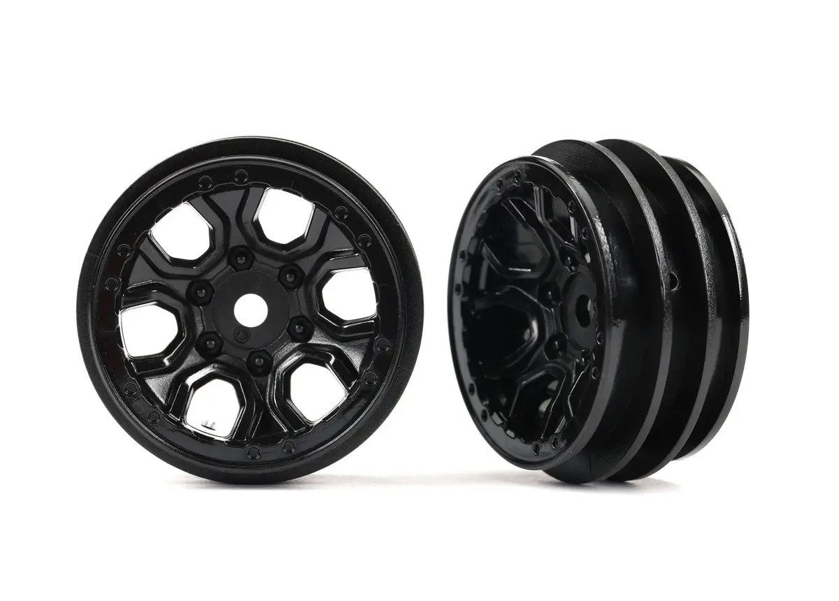 1.0" Wheels, Black 1