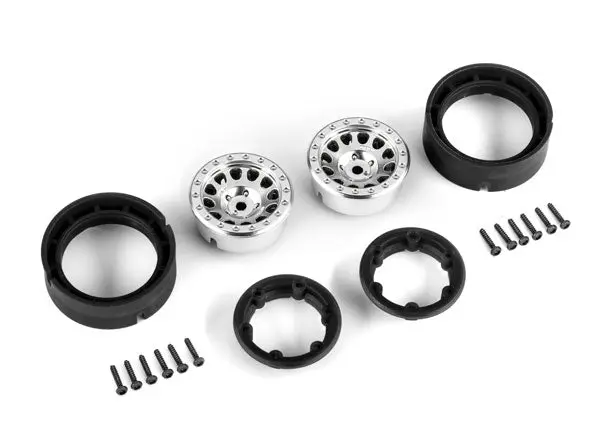 1.0" Wheels W/ 105 Beadlock, Satin Chrome 1