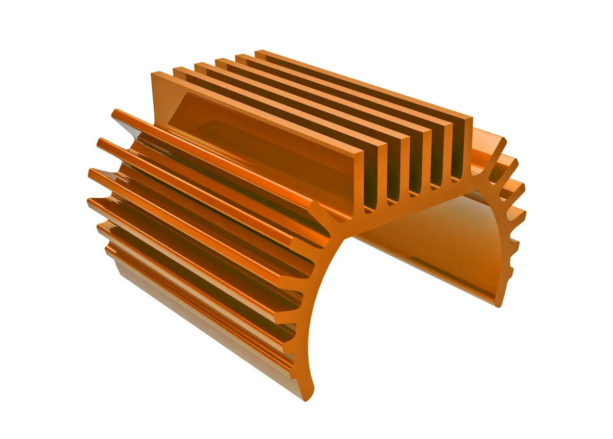 Aluminum 87T Moto Heat Sink, Orange 1