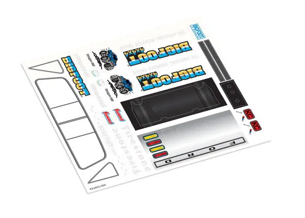 Trx-4Mt Bigfoot No. 1 Decal Sheet 1