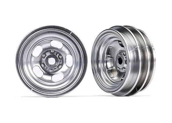 1.0" Wheels, Satin Chrome (2) 1