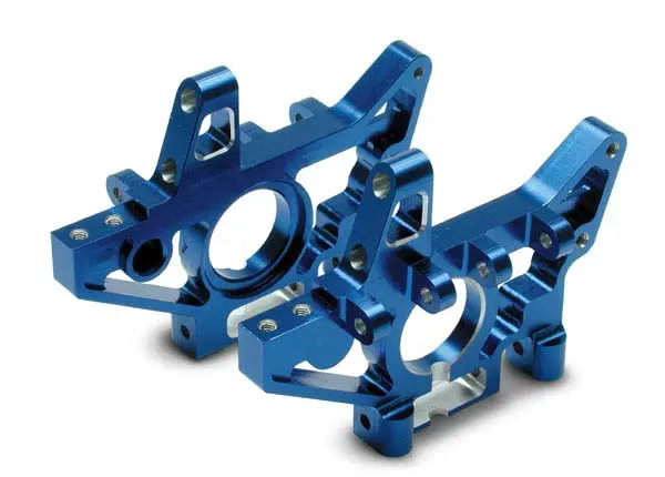 Traxxas 4929X Aluminum Bulkheads Blue T-Maxx 1