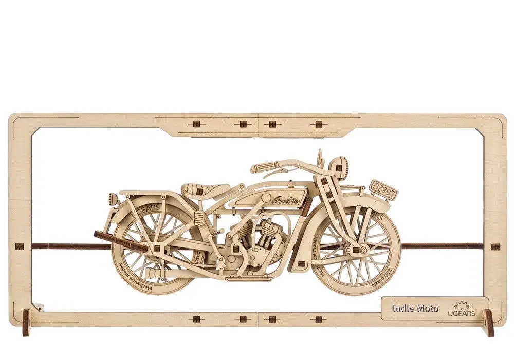 Ugears Indie Moto 2.5D Puzzle - 42 Pieces 1
