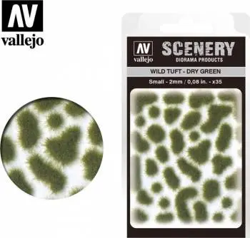 Vallejo Wild Tuft Dry Green - Small - 2Mm (35) 1