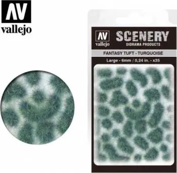 Vallejo Fantasy Tuft Turquoise - Large - 6Mm/0.24In 1