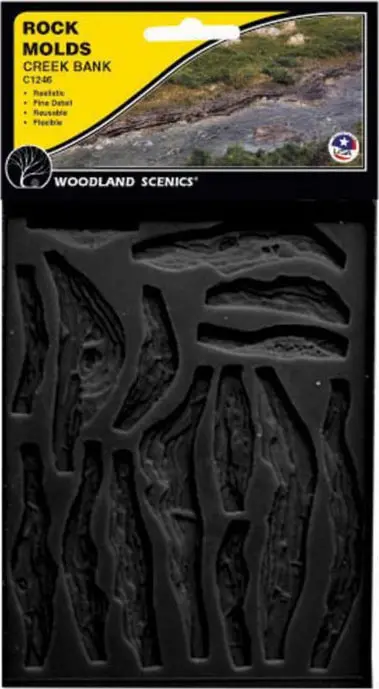 Woodland Scenics Rock Mold Creek Bed Rocks 1