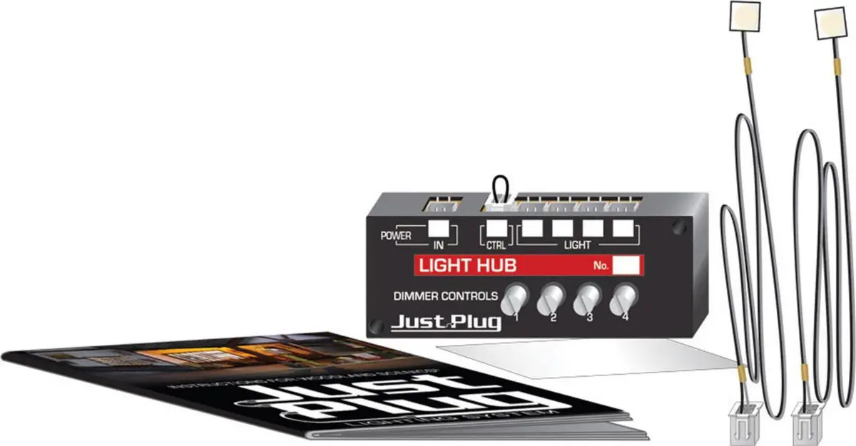 Woodland Scenics Just Plug Lights & Hub Set Warm White 1