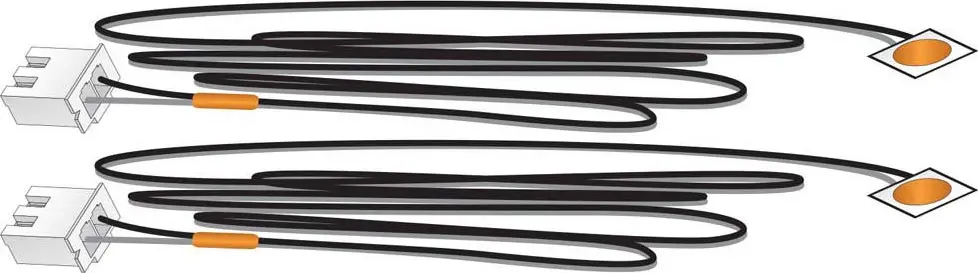 Woodland Scenics Stick-On Led Lights Orange 1