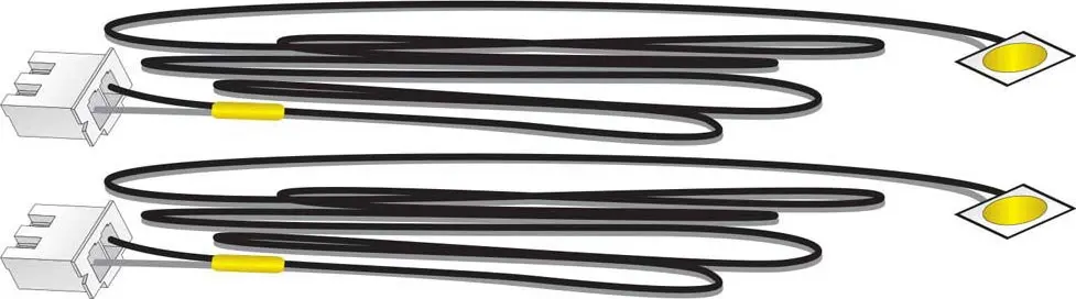 Woodland Scenics Stick-On Led Lights Yellow 1