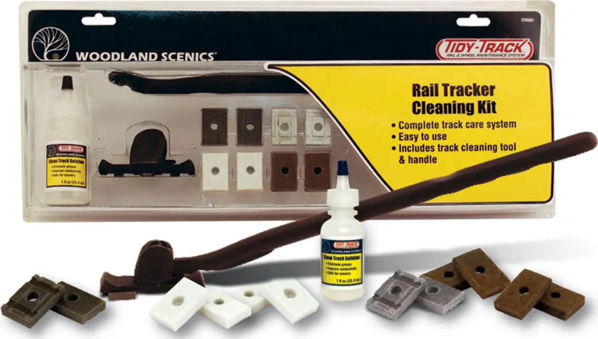 Woodland Scenics Rail Tracker Cleaning Kit 1