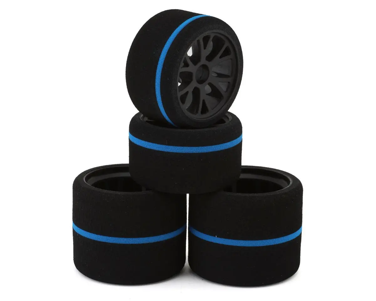Excelerate Blue Spec Pre-Glued 1/12 Tires (4) 1
