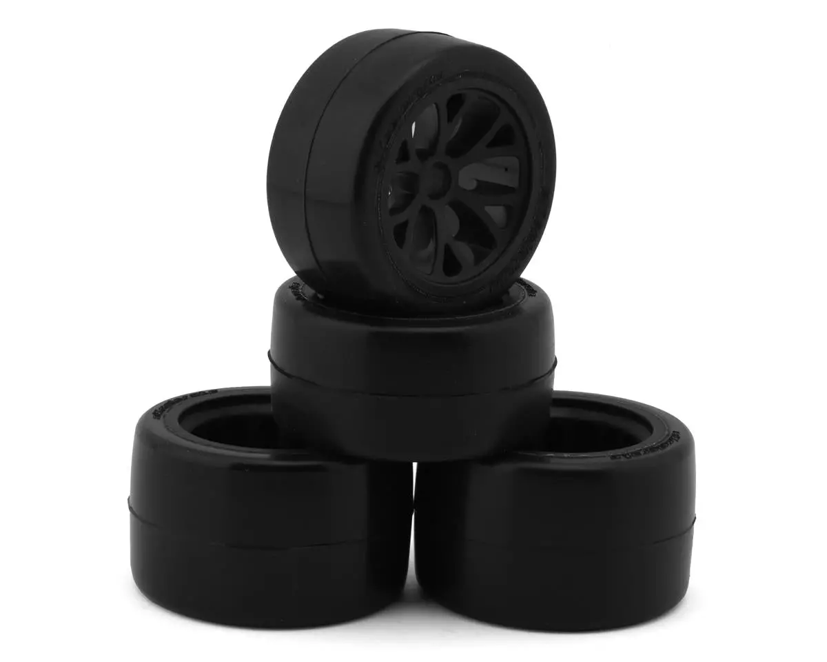 Excelerate Wgt-R Pre-Glued 1/10 Pan Car Tires, Med/Soft (4) 1