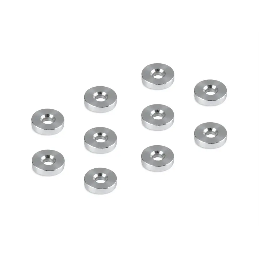 Aluminum Shim, 3X9x2mm, Deeper Countersunk (10) 1